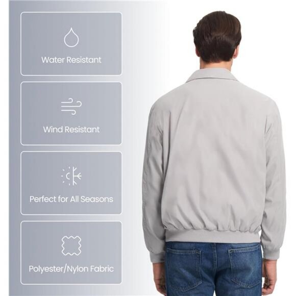 Weatherproof Men's Golf Jacket - Lightweight Windbreaker, Water-Resistant - Picture 2 of 7